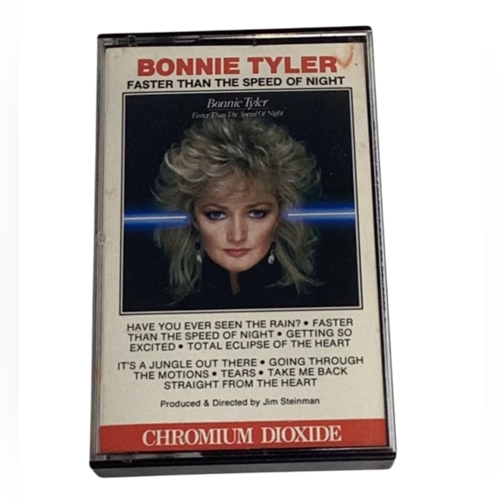 🍄 Bonnie Tyler “Faster Than The Speed of Night” Cassette Tape
